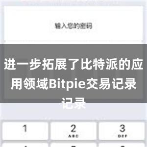 进一步拓展了比特派的应用领域Bitpie交易记录