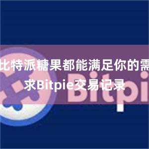 比特派糖果都能满足你的需求Bitpie交易记录